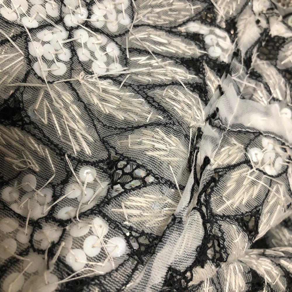 Stunning Vintage Art Deco Hand Beaded Floral Top - Picture 5 of 7